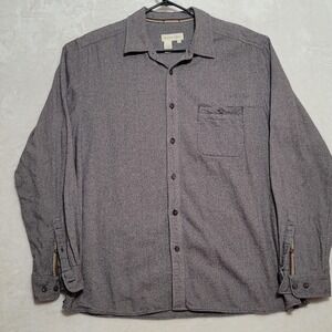 Territory Ahead Shirt Mens XL Gray Button Up Long Sleeve Casual Pocket Cotton